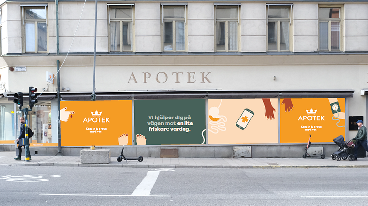 Kronans Apotek rullar ut ny visuell identitet i sina apotek.