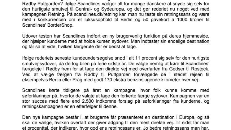 Scandlines redder geografi-forvirrede danskere fra det frygtede ’forkert-færge'-syndrom