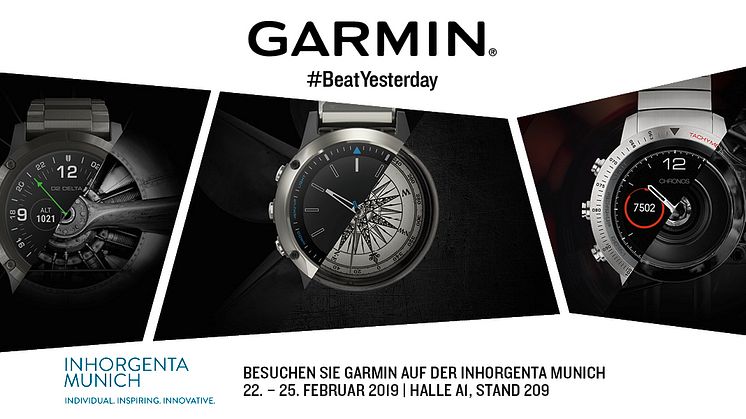 Garmin erstmals auf der INHORGENTA MUNICH