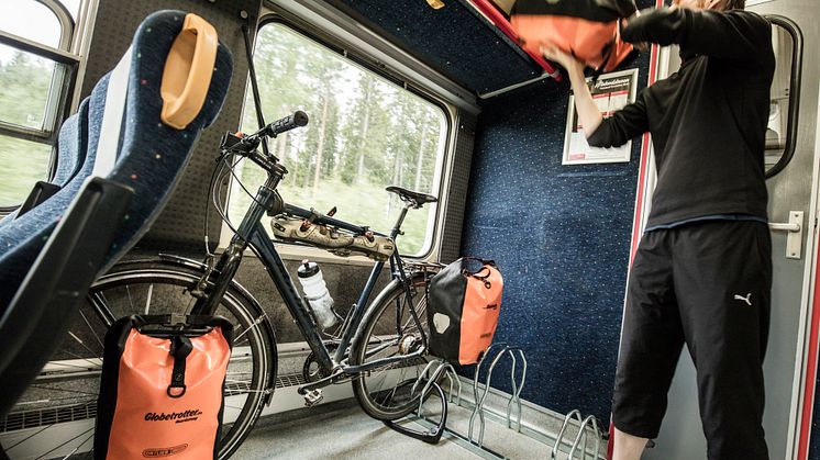 Cykel på tåget
