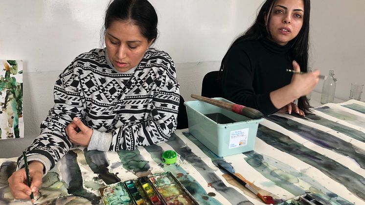 Valeria Montti Colque och Hala Alnaji