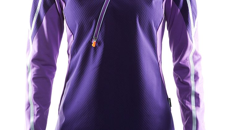 Weather jersey (women) i färgen dynasty/lilac/flourange
