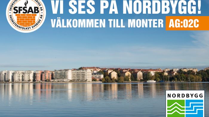 10-13 april Nordbygg. Lär dig mer om Relining av ventilationskanaler!
