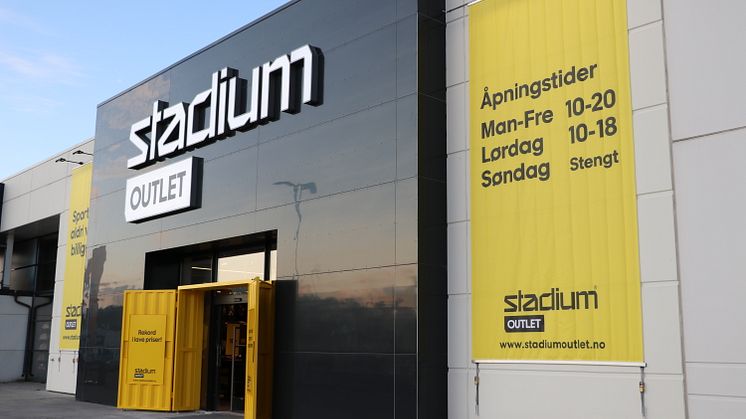 Åpningsfest för Stadium Outlet i Norge
