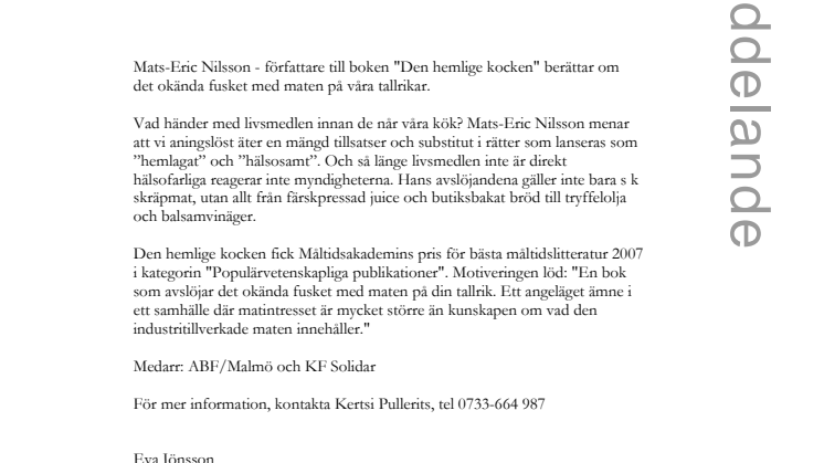 Stadsbiblioteket i Malmö: Fejkad mat eller äkta vara