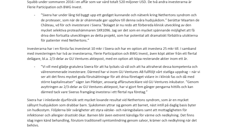 Sixera tar in 10 mkr och investerarna köper flera delägares aktier