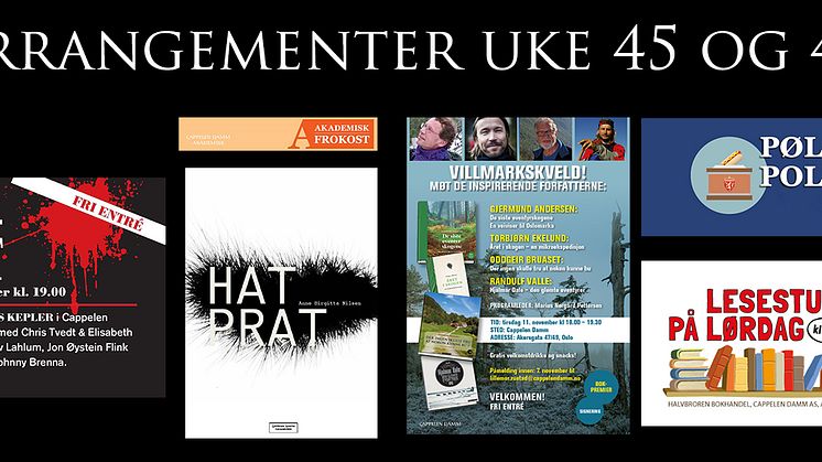 Velkommen til Cappelen Damm-huset, uke 45 og 46!