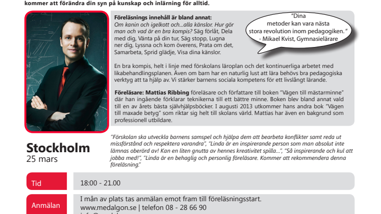 Så får du och dina elever ett mästarminne! med Mattias Ribbing