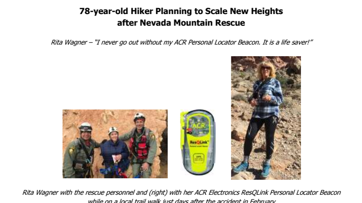 78-year-old Hiker Planning to Scale New Heights after Nevada Mountain Rescue