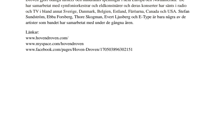 Hoven Droven: World Mix 2011