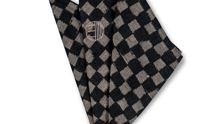 COTTON NAPKIN CHECKI 2 PCS/SET Black - ByOn SS22