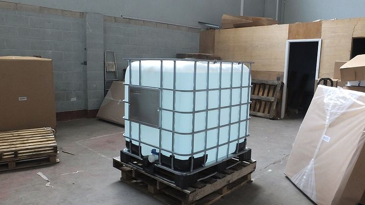 HMRC dismantle fake vodka factory in Liverpool - IBC container
