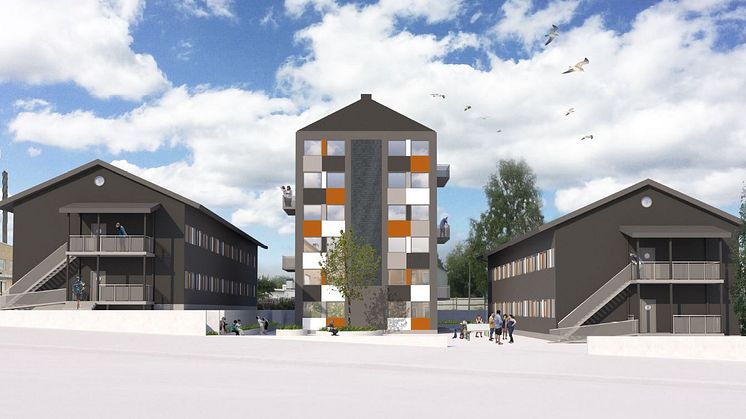 Studentlägenheterna på Flintgatan kompletteras med ett 6-våningshus och 24 lägenheter. 