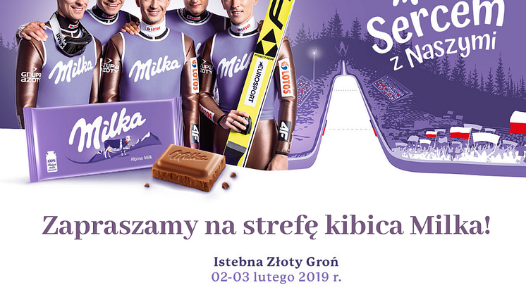 Strefa Kibica Milka na stoku w Istebnej – baw się z fioletową krową i bądź Sercem z Naszymi Skoczkami!