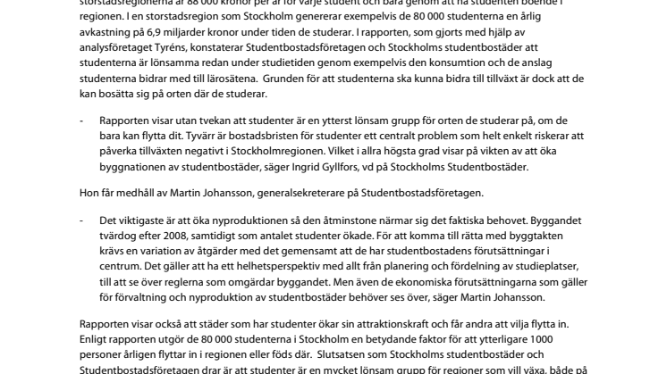Ny rapport: Studenter ekonomiska parasiter eller guldkalvar?