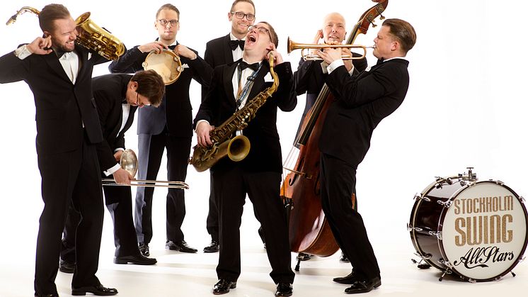 Stockholm Swing All Stars. Foto: Mikael Silkeberg