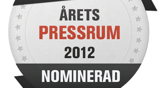 Nominerade till Årets Pressrum 2012