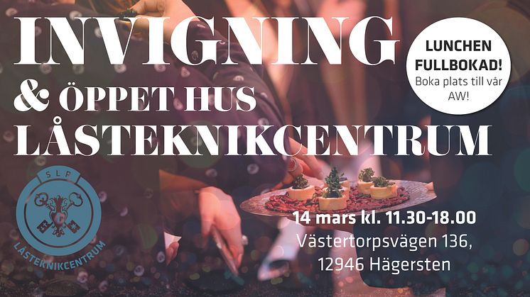 Lunchen fullbokad. Platser kvar till vår AW! 