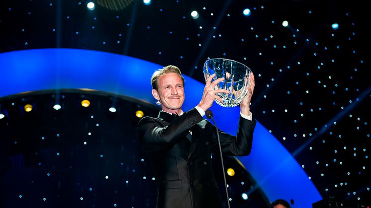 Peder Fredricson,  Radiosportens Jerringpris 2016. Foto: Alexander Donka