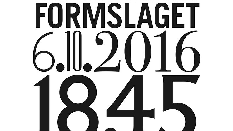 Möt årets alla Formbärare 2016 