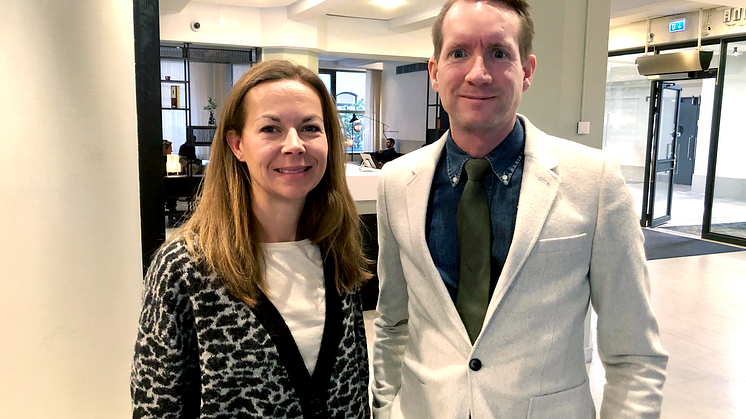 Lenka Prokopec Karlberg, VD för Mitt Liv och Robert Lönn, Director Brand, Marketing & Communications på Deloitte