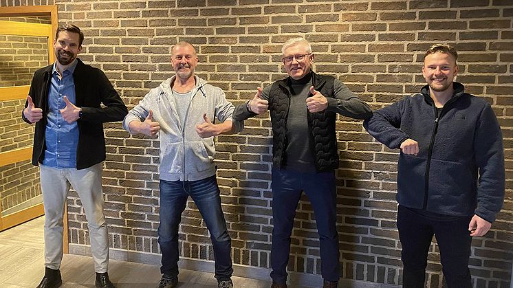 Björn Andersson, Peter Gustafsson, Morgan Dragstedt och Robin Gustafsson.
