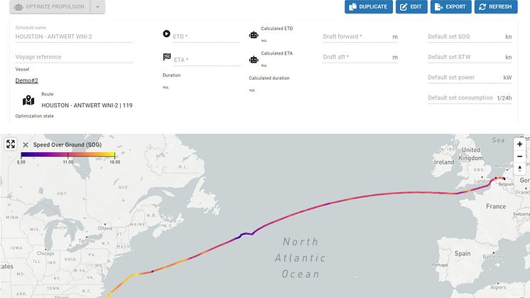 Route Pilot AI - Voyage optimization - 1