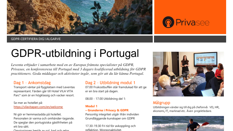 GDPR-utbildning Algarve