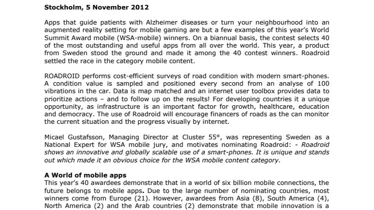 Among the Best Mobile Contents In the World