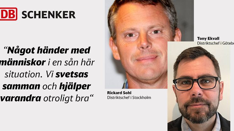 Rickard Sohl, Distriktschef i Stockholm och Tony Ekvall, Distriktschef i Göteborg