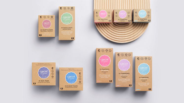 GingerOrganic product range