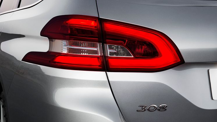 Nya Peugeot 308 SportWagon bakljus