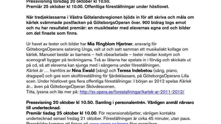 Unga för unga på GöteborgsOperan