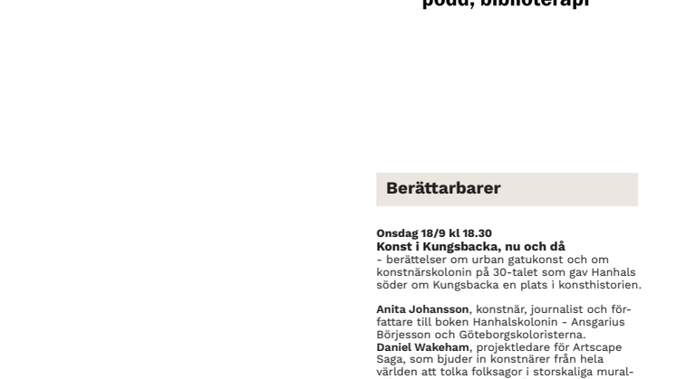 Ordet är ditt - program hösten 2019