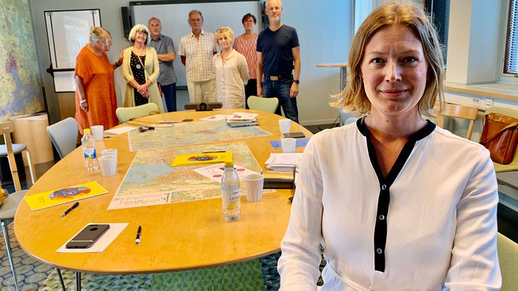 Stina Wessman, ordförande Svensk Form Västmanland, och den nya styrelsen