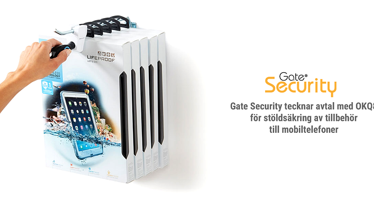 Gate Security tecknar avtal med OKQ8 för stöldsäkring av tillbehör till mobiltelefoner