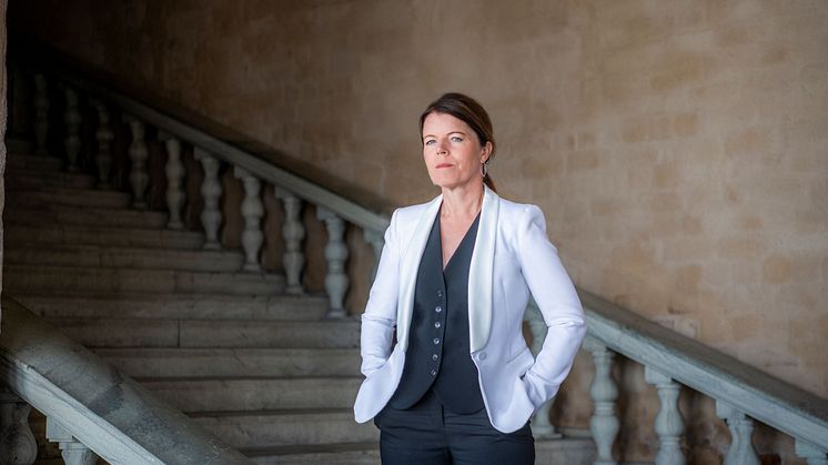 Skolborgarrådet Isabel Smedberg-Palmqvist (L) riktar skarp kritik mot regeringen som nu avvecklar utbildningen för särskilt begåvade elever. Foto: Kate Gabor