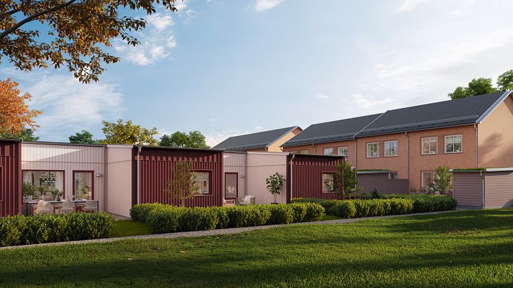 OBOS en- och tvåplansradhus i Pihlängen, Hjärup. 