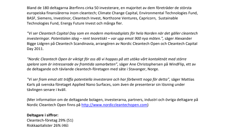 Speed & seed business dating: Mer än 300 möten inom en timme - idag på Cleantech Capital Day.