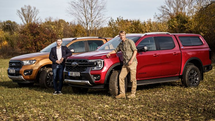 Jakub Vágner pokračuje ve své cestě s Fordem, přebírá nový model Ranger Wildtrak.