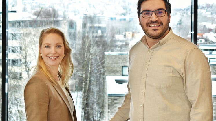 Hanne Tangen og Ibrahim Temel i Multiconsult er fornøyde med oppdraget innen kunstig intelligens for Sykehusbygg | Foto: Marte Nordahl/Multiconsult