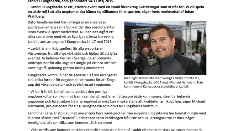 ”LANBIT är en riktig  e-sportsfest i Kungsbacka”