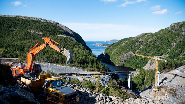 Adkomstvei til Kvenndalsfjellet vindpark fra FV 723
