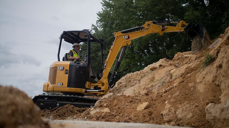 Cat 303 CR Next generation i arbete