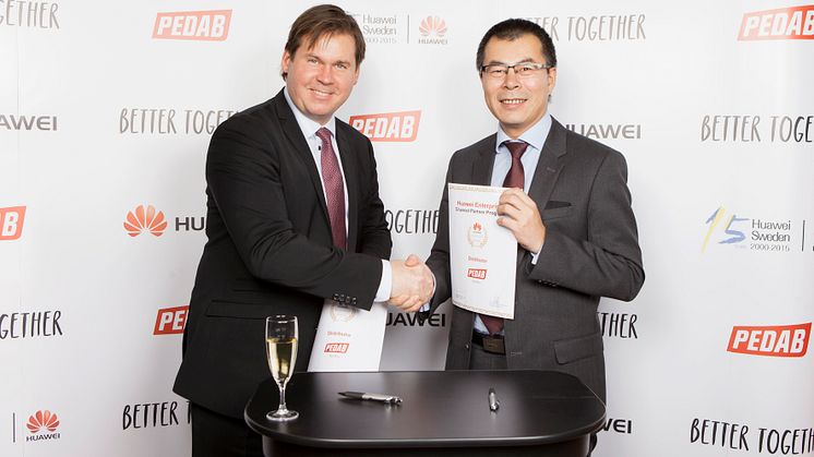 Huawei storsatsar i Sverige  – lanserar samarbete med IT-distributören Pedab