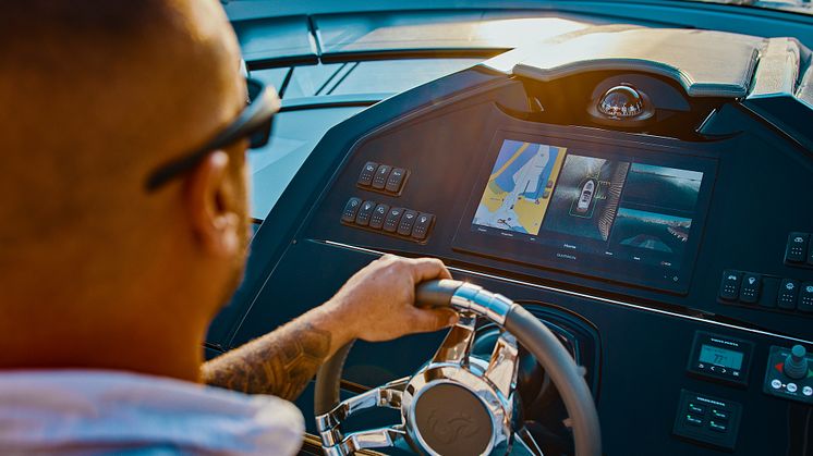 Zu jeder Zeit den Rundum-Blick haben: Das Garmin Surround View Marinekamera-System sendet eine 360-Grad-Ansicht in Echtzeit an kompatible Kartenplotter oder Multifunktionsdisplays.