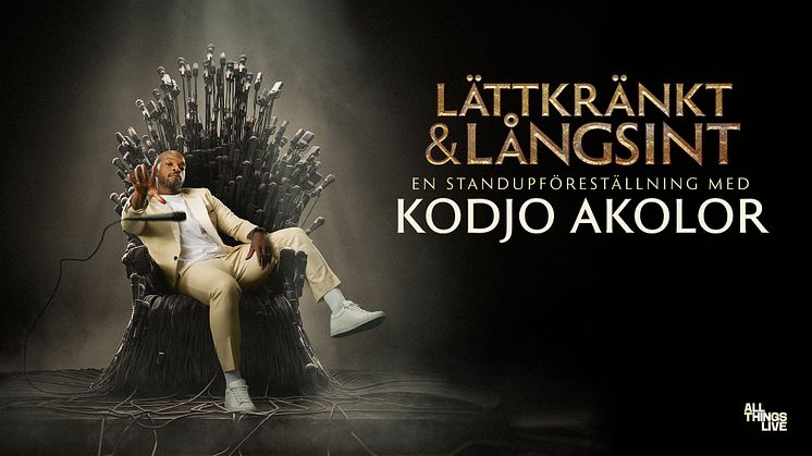 "Lättkränkt och långsint" – Kodjo Akolor på turné med ny standupföreställning