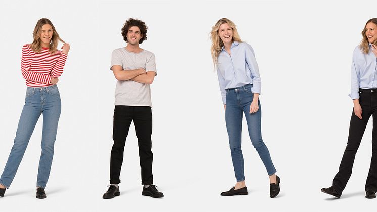 MUD jeans svanemerker nå nesten hele kolleksjonen sin. Ikke mindre enn 40 jeansmodeller kan nå smykke seg med det suverent best kjente miljømerket vi har. Foto: MUD jeans