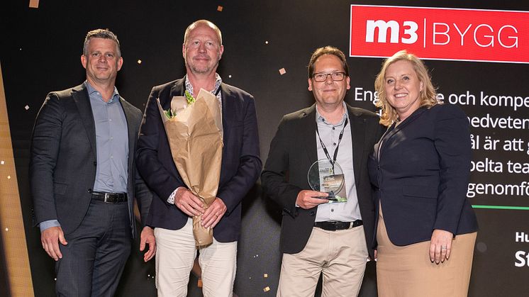 M3 Bygg tar emot priset "Sweden´s Best Managed Companies"
