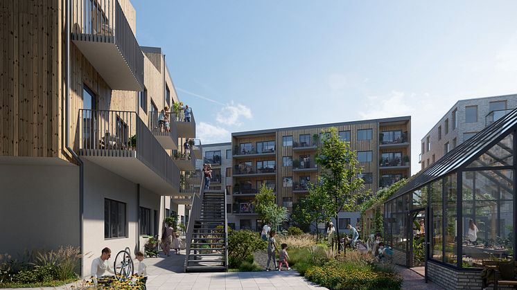 Byggstart för Linnea Garden i Rosendal, Uppsala